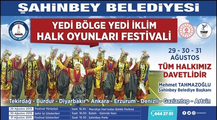Gaziantep'te halk oyunları festivali