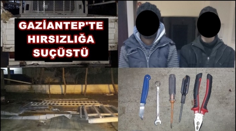 Gaziantep'te hırsızlığa 4 gözaltı