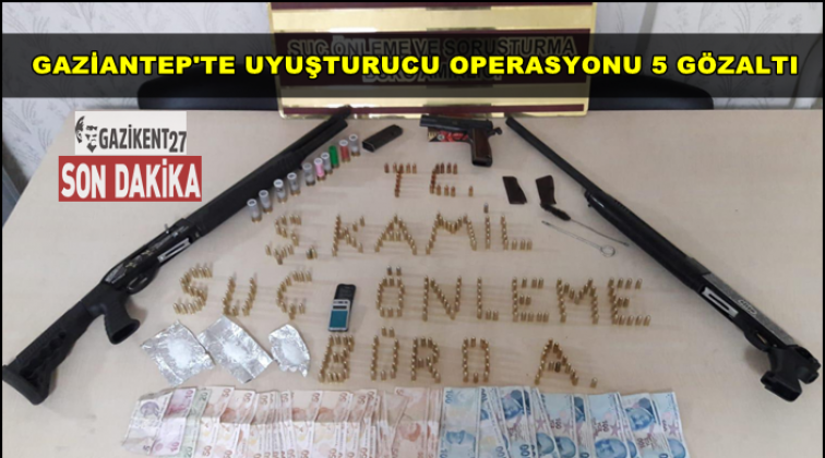 Gaziantep'te iş yerine uyuşturucu operasyonu