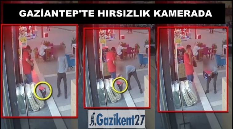 Gaziantep'te işyerinden hırsızlık kamerada