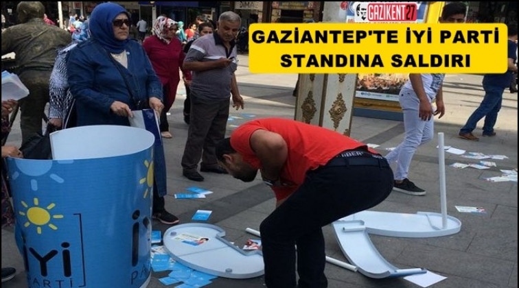 Gaziantep'te İYİ Parti standına saldırı!..