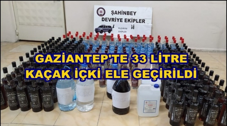 Gaziantep'te kaçak içki operasyonu: 3 gözaltı