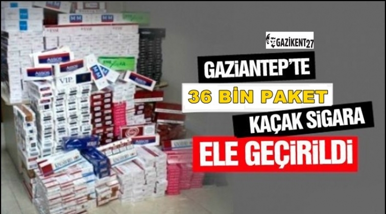 Gaziantep'te kaçak sigara operasyonu