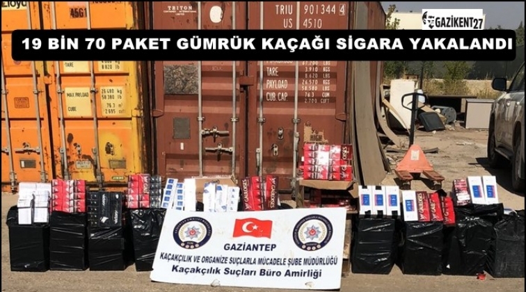 Gaziantep'te kaçak sigara operasyonu: 2 gözaltı