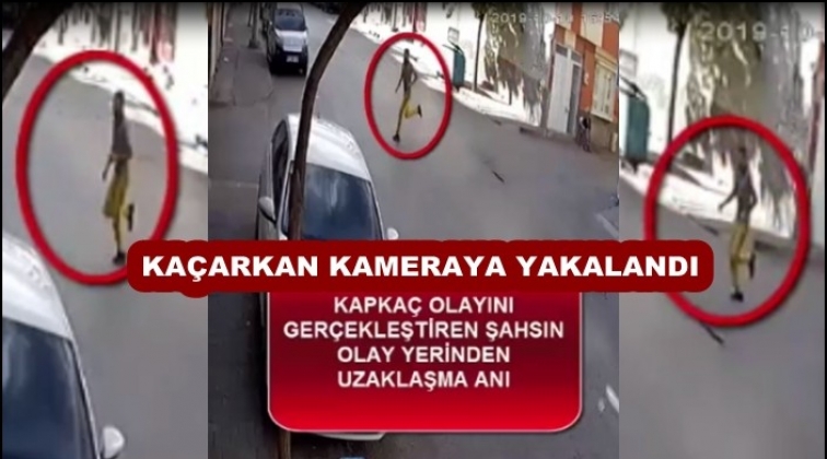 Gaziantep'te kapkaç zanlısı kameraya takıldı