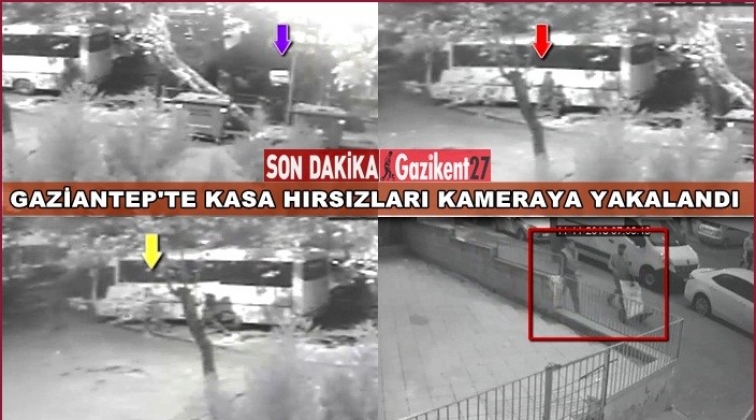 Gaziantep'te kasa hırsızlığı güvenlik kamerasında