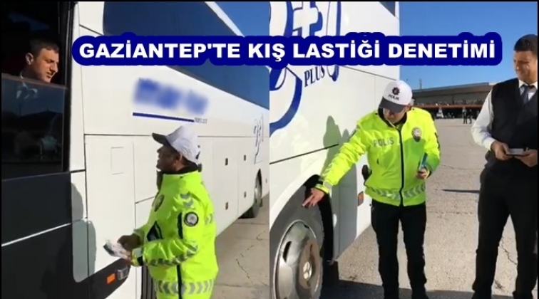 Gaziantep'te kış lastiği denetimi