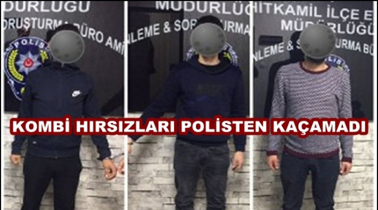 Gaziantep'te kombi hırsızlığına 3 gözaltı