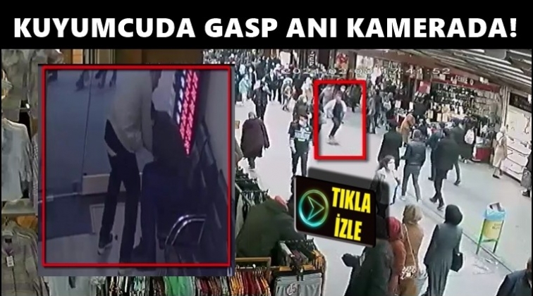 Gaziantep'te kuyumcuda gasp anı kamerada!