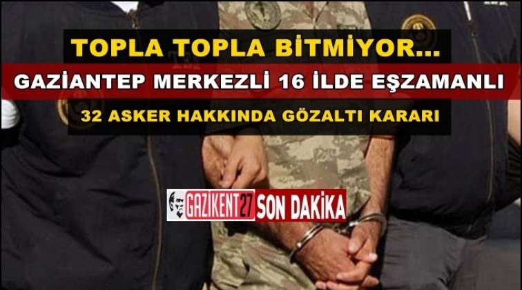 Gaziantep'te 'Mahrem İmam' operasyonu: 32 gözaltı