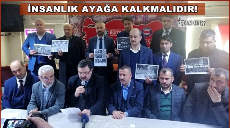Gaziantep'te Mısır&rsquo;daki idamlar kınandı