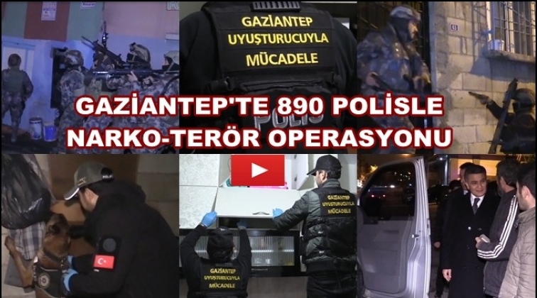 Gaziantep'te Narko-Terör operasyonu: 34 gözaltı