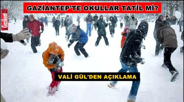 Gaziantep'te okullar tatil mi?
