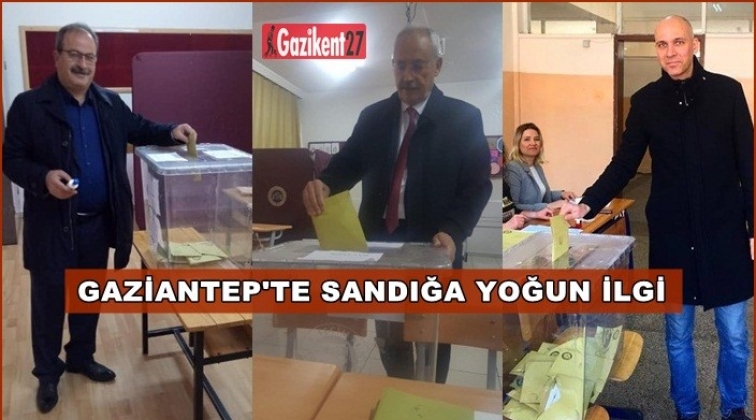 Gaziantep'te oy kullanma saat 07.00'de başladı