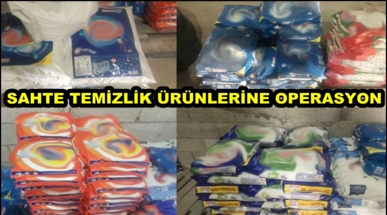 Gaziantep'te sahte temizlik ürünü operasyonu