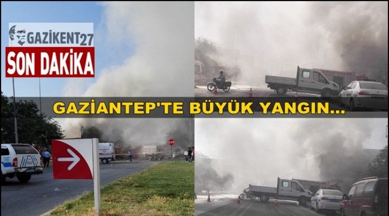 Gaziantep'te sandalye imalathanesinde yangın!