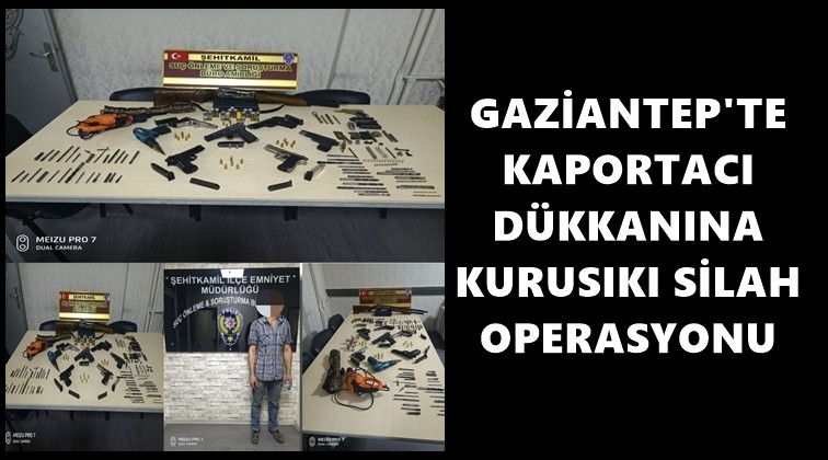 Gaziantep'te silah atölyesine operasyon