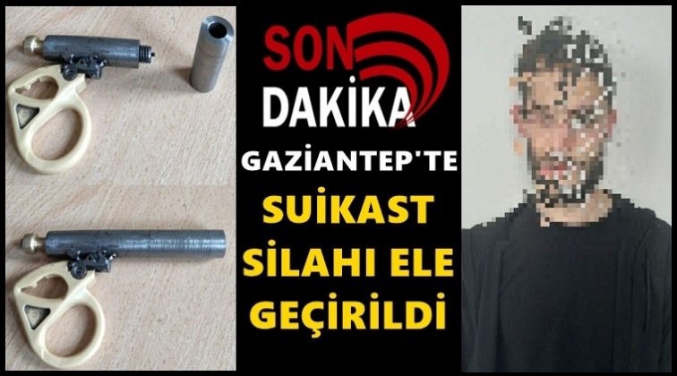 Gaziantep'te suikast silahı ele geçirildi!