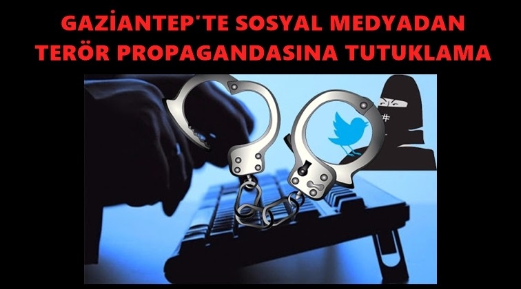 Gaziantep'te terör propagandasına tutuklama