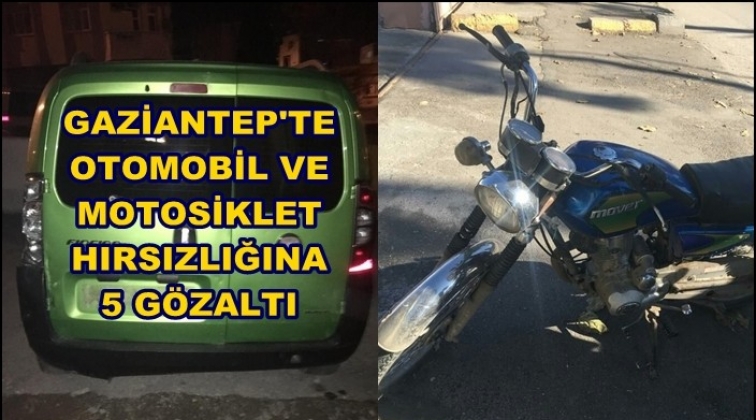 Gaziantep'te ticari araç ve motosiklet hırsızlığı