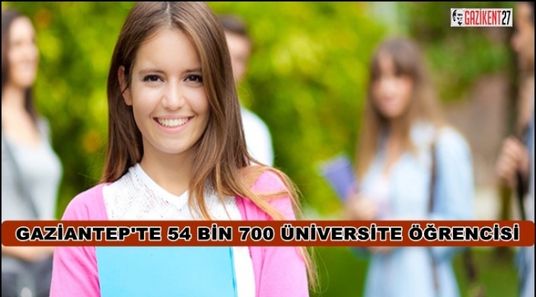 Gaziantep'te üniversite öğrencisi sayısı 54 bin oldu