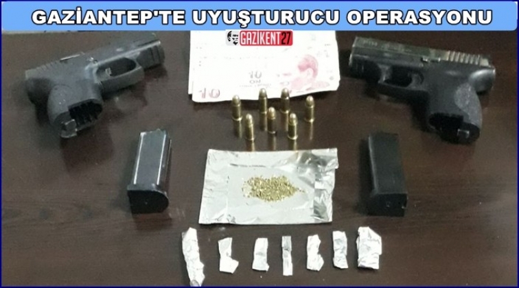 Gaziantep'te uyuşturucu operasyonu 2 gözaltı