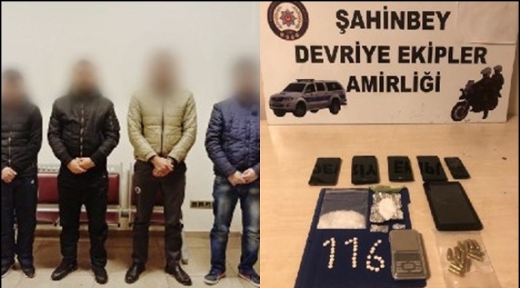 Gaziantep'te uyuşturucu operasyonu: 4 gözaltı