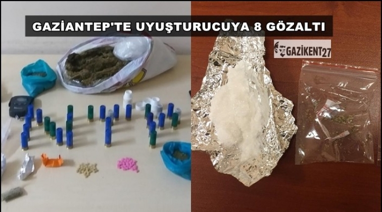 Gaziantep'te uyuşturucu operasyonu: 8 gözaltı