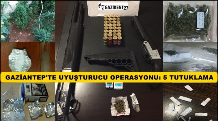 Gaziantep'te uyuşturucu tacirlerine operasyon