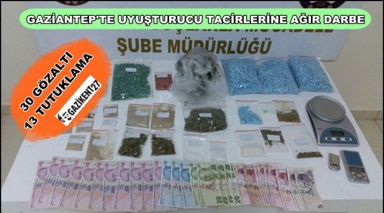 Gaziantep'te uyuşturucuya 1 haftada 30 gözaltı