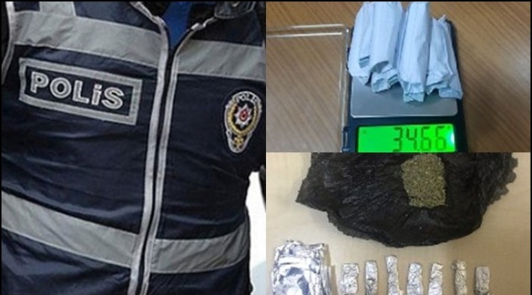 Gaziantep'te uyuşturucuya 2 gözaltı