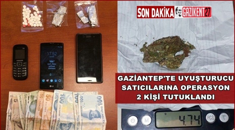 Gaziantep'te uyuşturucuya 2 tutuklama