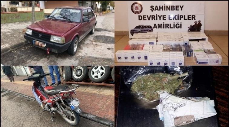 Gaziantep'te  uyuşturucuya 20 hırsızlığa 29 gözaltı