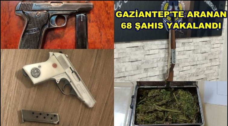 Gaziantep'te uyuşturucuya 29 hırsızlığa 27 gözaltı