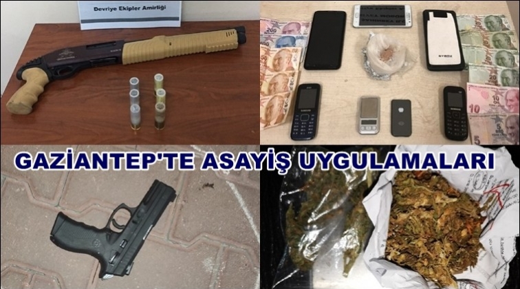 Gaziantep'te uyuşturucuya 36 hırsızlığa 22 gözaltı