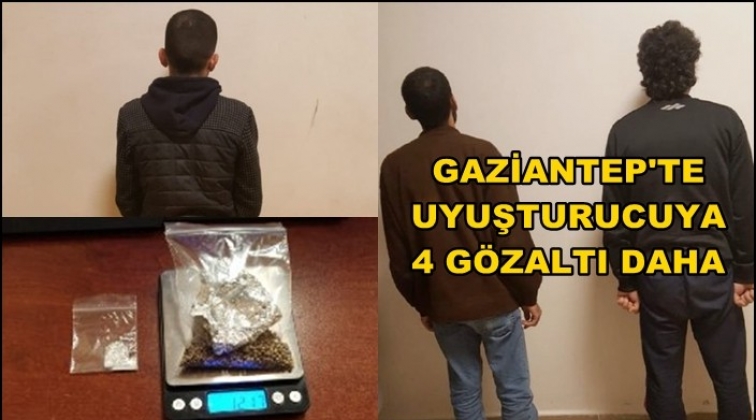 Gaziantep'te uyuşturucuya 4 gözaltı