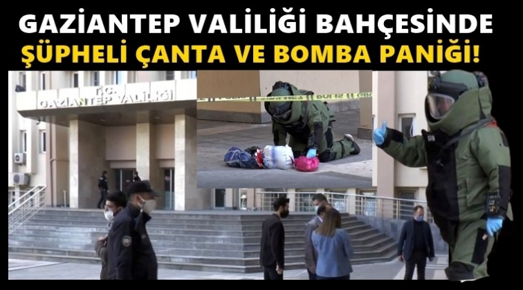 Gaziantep'te Valilik bahçesinde bomba paniği