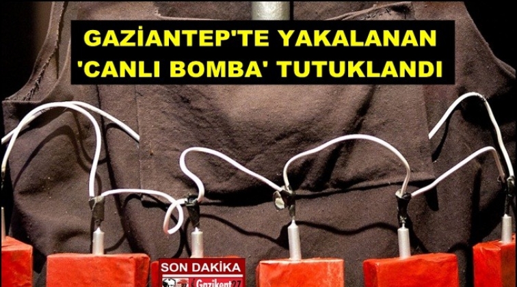 Gaziantep'te yakalanan 'canlı bomba' tutuklandı