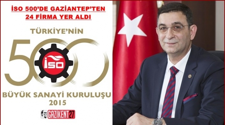 Gaziantep’ten 24 firma ilk 500'de