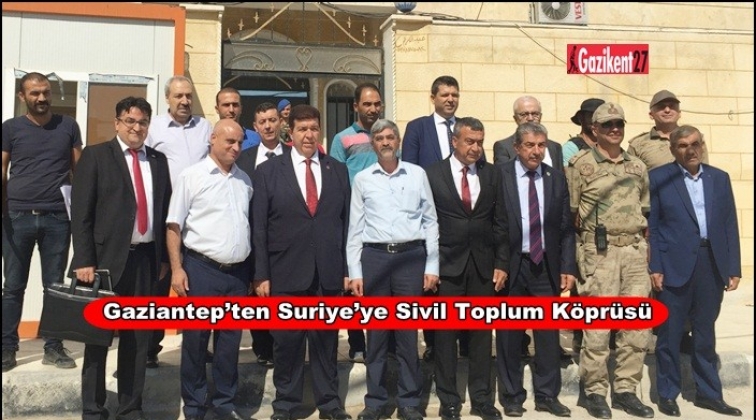 Gaziantep’ten Suriye’ye Sivil Toplum Köprüsü