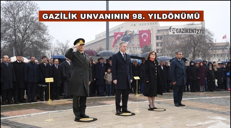 'Gazilik' g&uuml;n&uuml; t&ouml;renle kutlandı