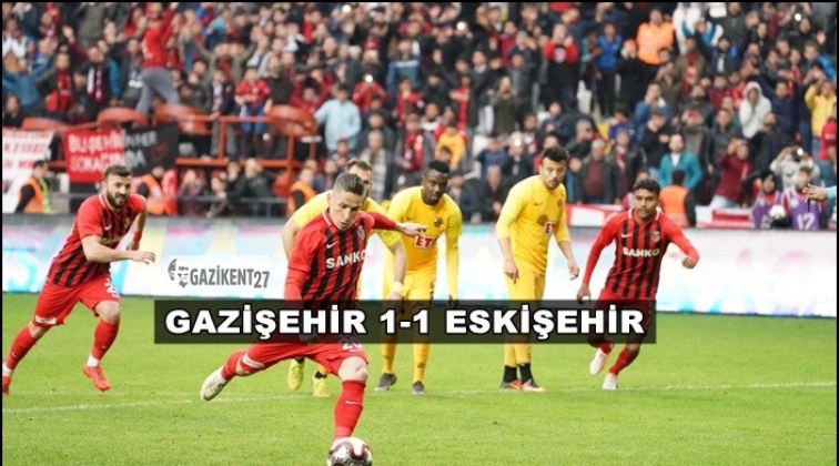Gazişehir Gaziantep: 1 - Eskişehirspor: 1