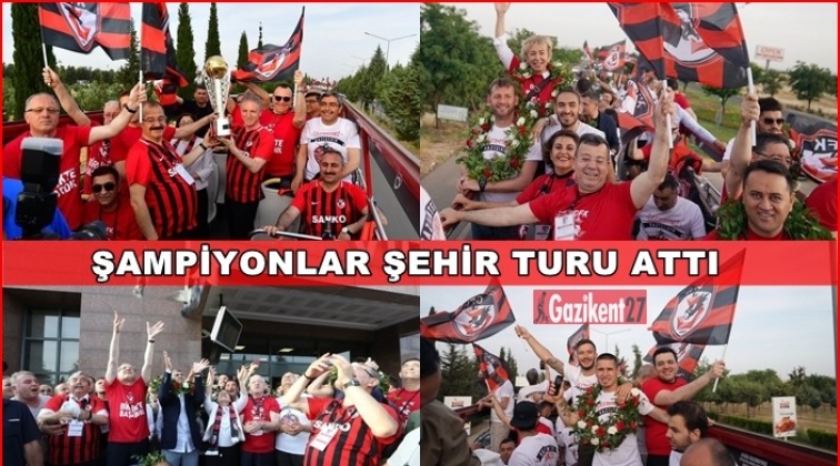 Gazişehir şampiyonluğu kutluyor...