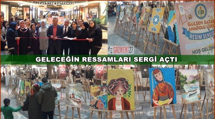 Geleceğin ressamları AVM’de sergi açtı