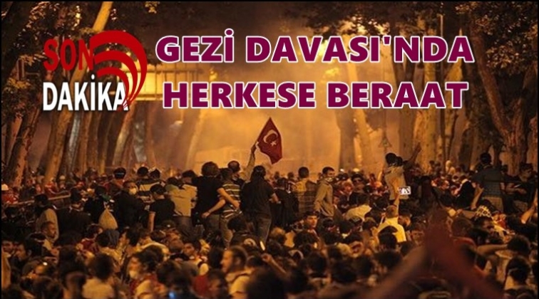 Gezi Parkı davasında herkese beraat kararı
