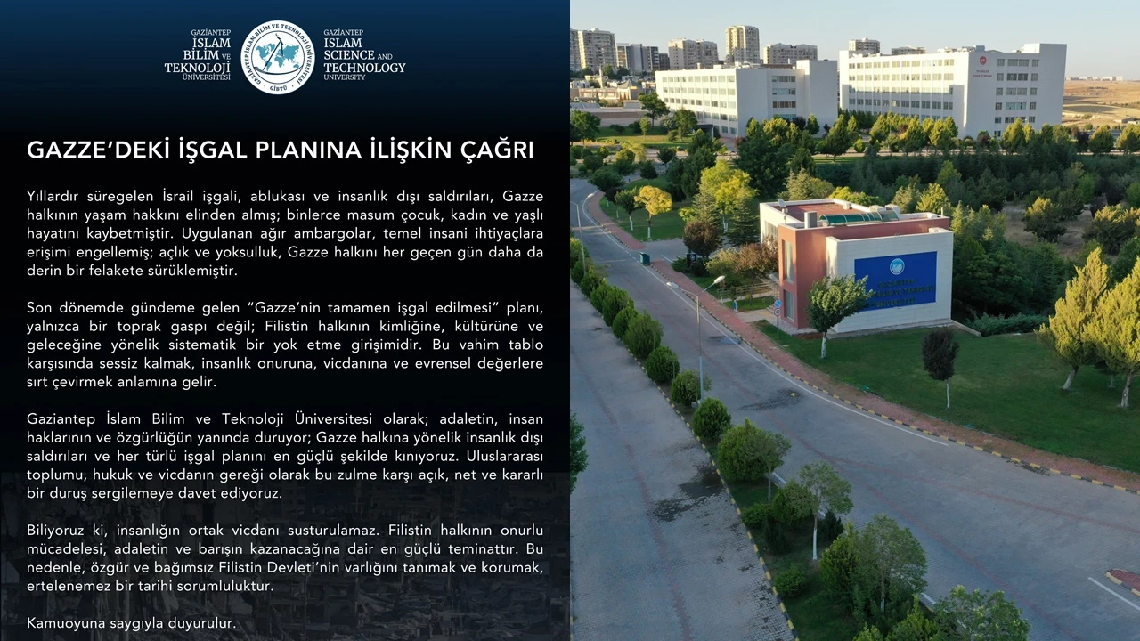 GİBTÜ’den İsrail’in Filistin’i işgal planına sert tepki