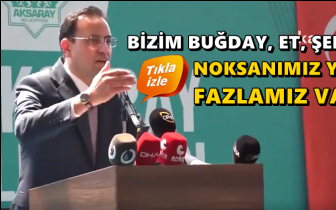 Gizligider: Buğday, et, şeker noksanımız yok!