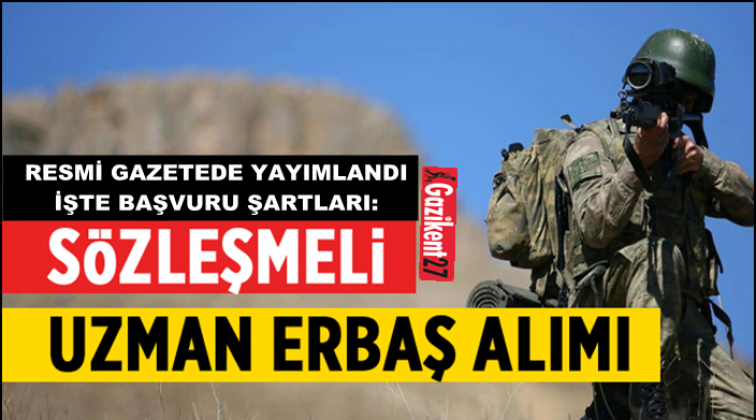 JGK uzman erbaş alımı şartları neler?