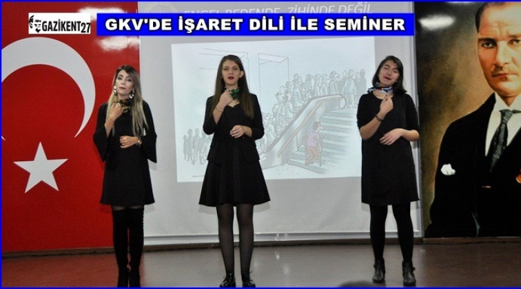 GKV Liseleri'nde İşaret Dili ile seminer