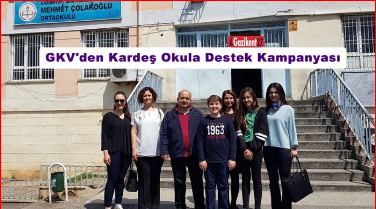 GKV Ortaokulu’ndan anlamlı kampanya